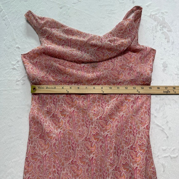 NWT Ann Taylor Silk Paisley Midi Dress Petite 8 Wedding Guest Romantic Feminine - Picture 9 of 10